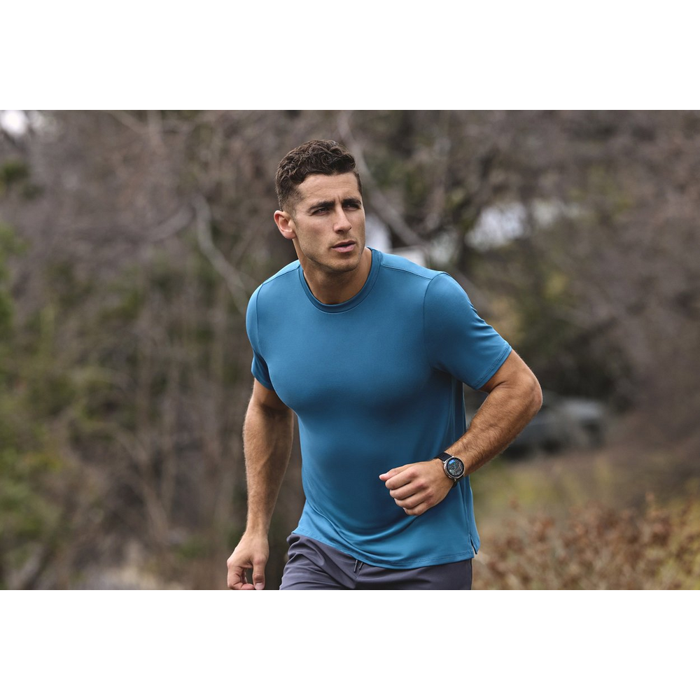 Venkovní běh s GPS hodinkami Amazfit Active 3 Premium Atlas Blue