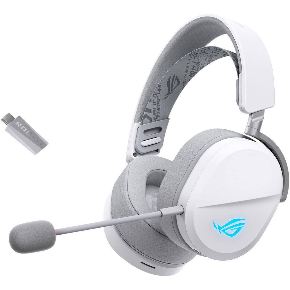 ASUS ROG Pelta Moonlight White s USB-C donglem