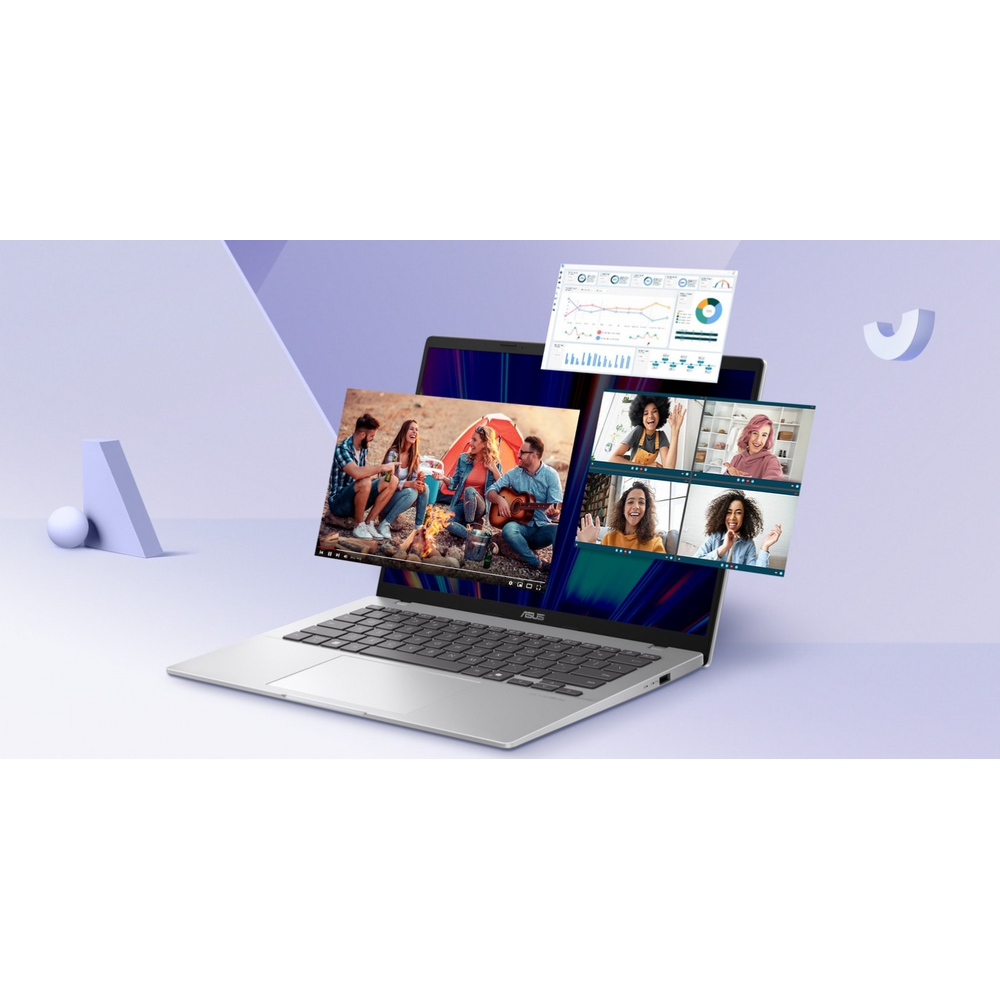 AI aplikace a multimediální funkce notebooku ASUS Vivobook 14