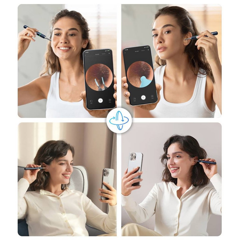 Použití Bebird Note 5 Pro s mobilní aplikací při kontrole ucha