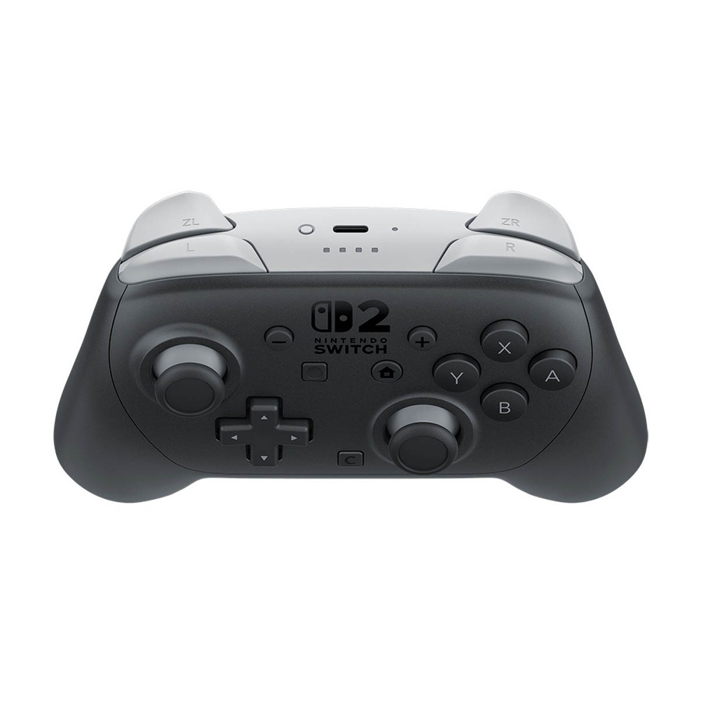 Nintendo Switch 2 Pro Controller s horními tlačítky a USB-C portem