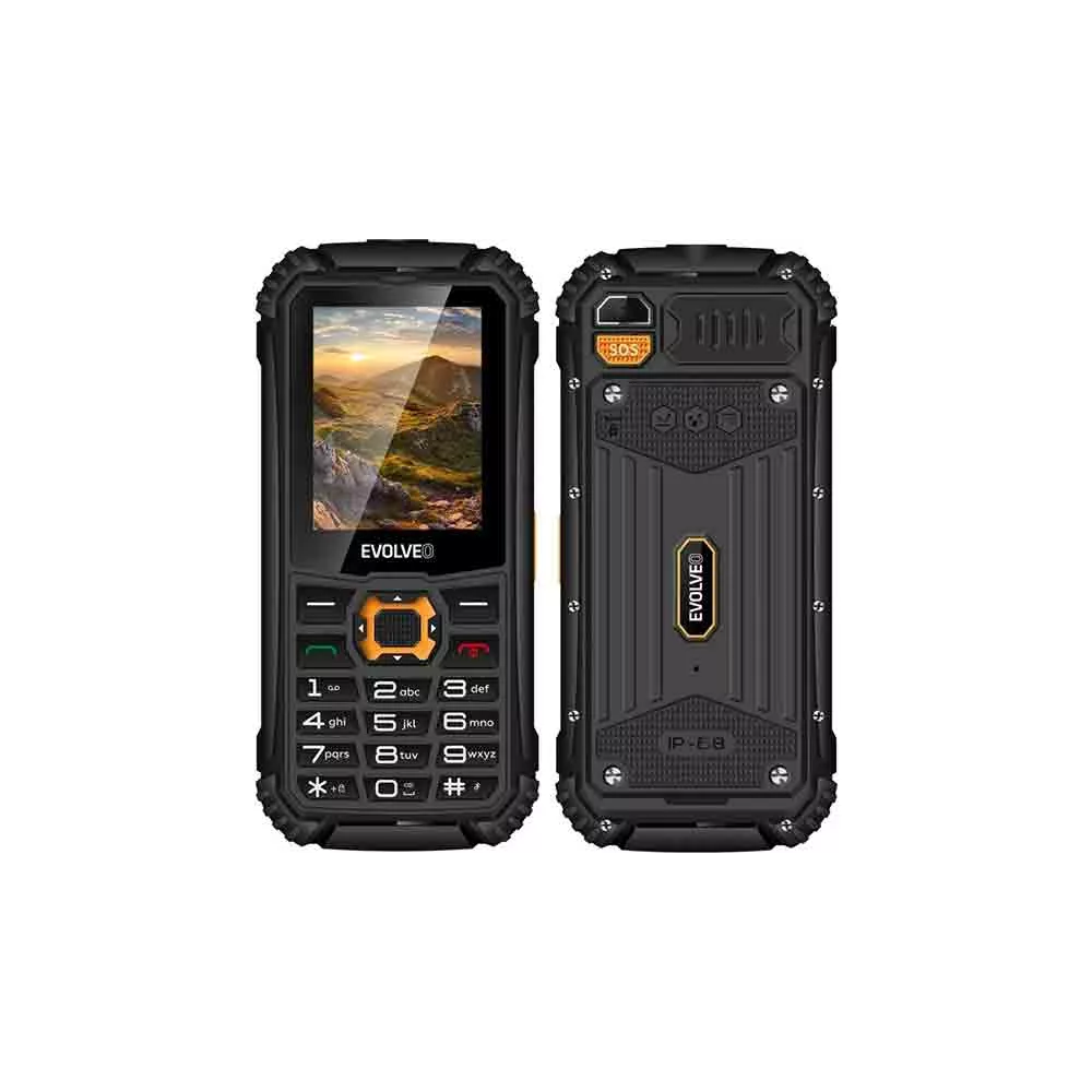EVOLVEO StrongPhone Q1 Dual SIM Black Orange
