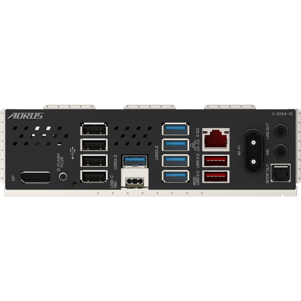 Zadní konektory základní desky GIGABYTE B850 AORUS ELITE WIFI7