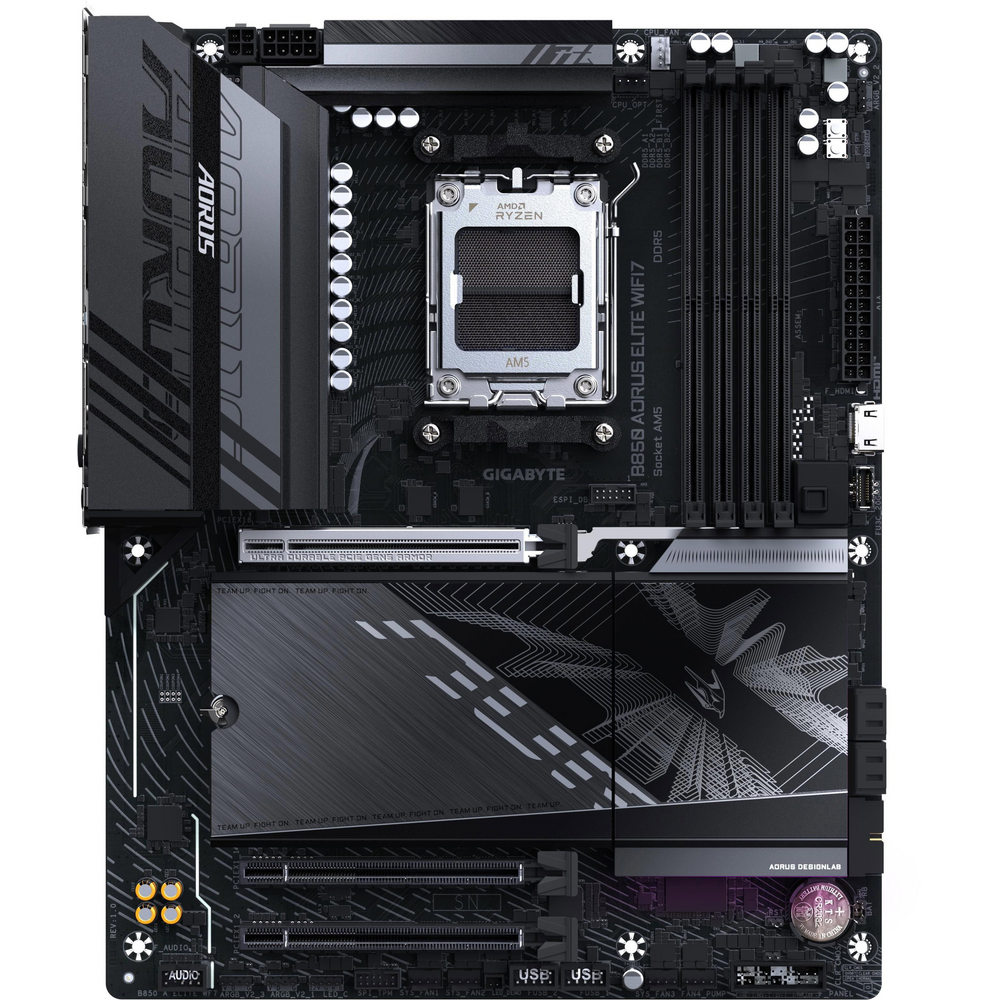 Rozvržení základní desky GIGABYTE B850 AORUS ELITE WIFI7