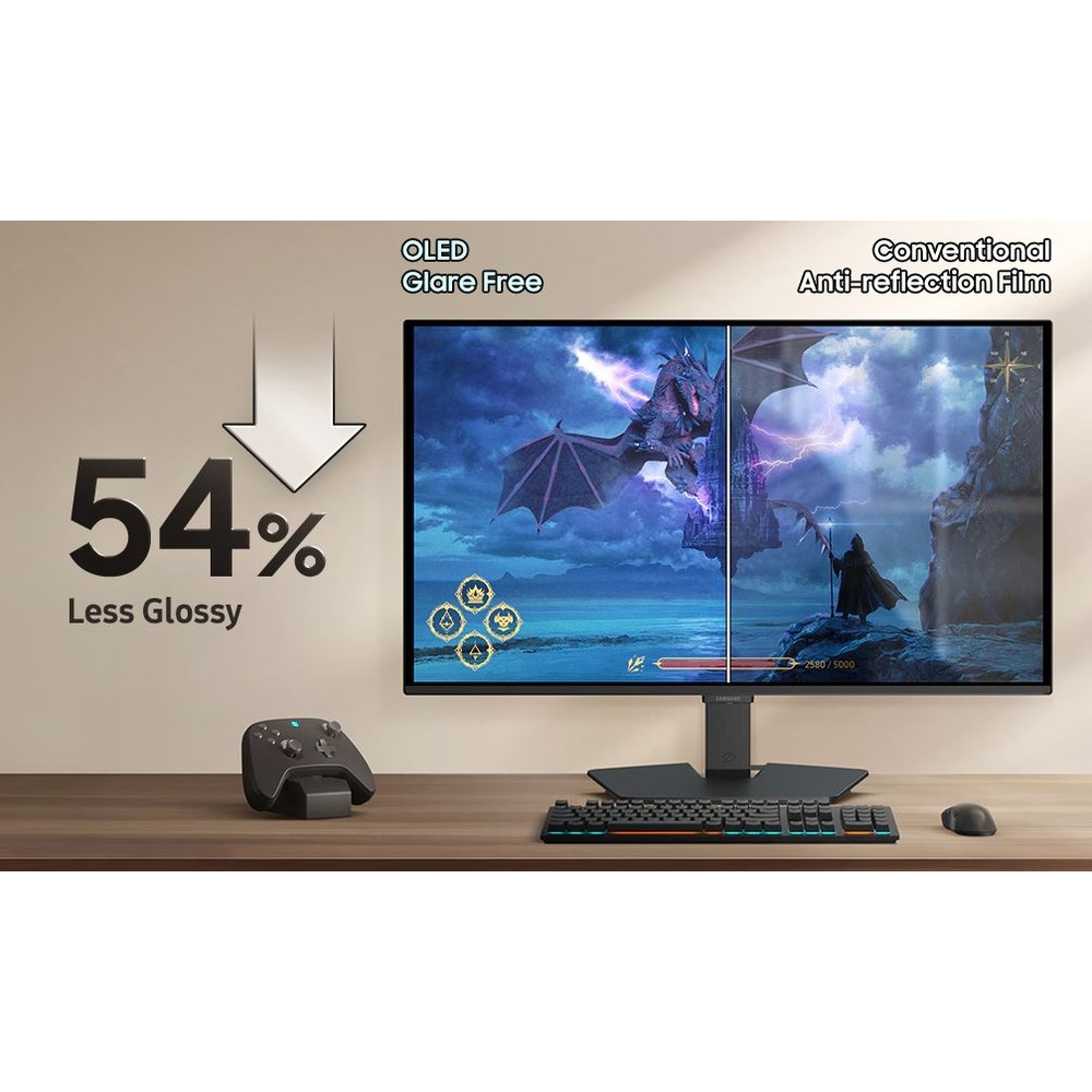 Technologie Glare Free monitoru Samsung Odyssey OLED G5