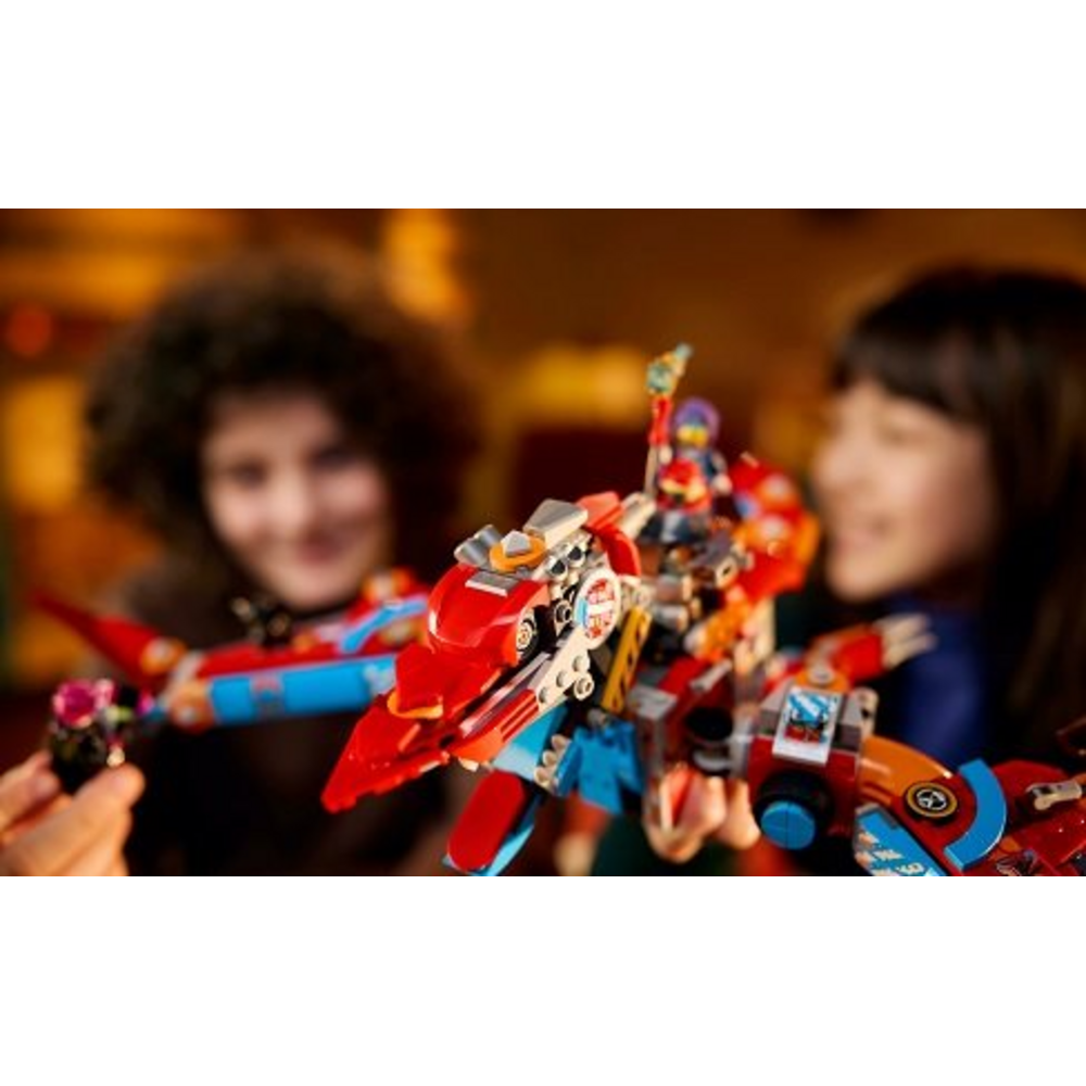 Detal robotycznego dinozaura LEGO DREAMZzz C-rex