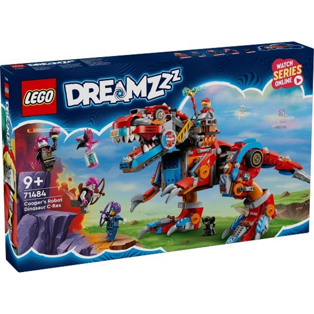 Opakowanie LEGO DREAMZzz 71484 Cooper i jego robotyczny dinozaur C-rex