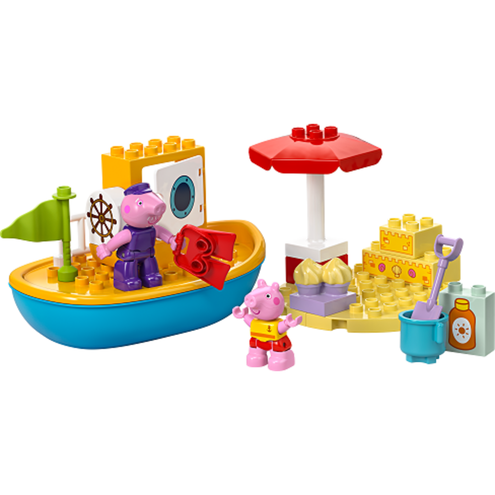 LEGO DUPLO loďka Prasátko Peppa a pláž