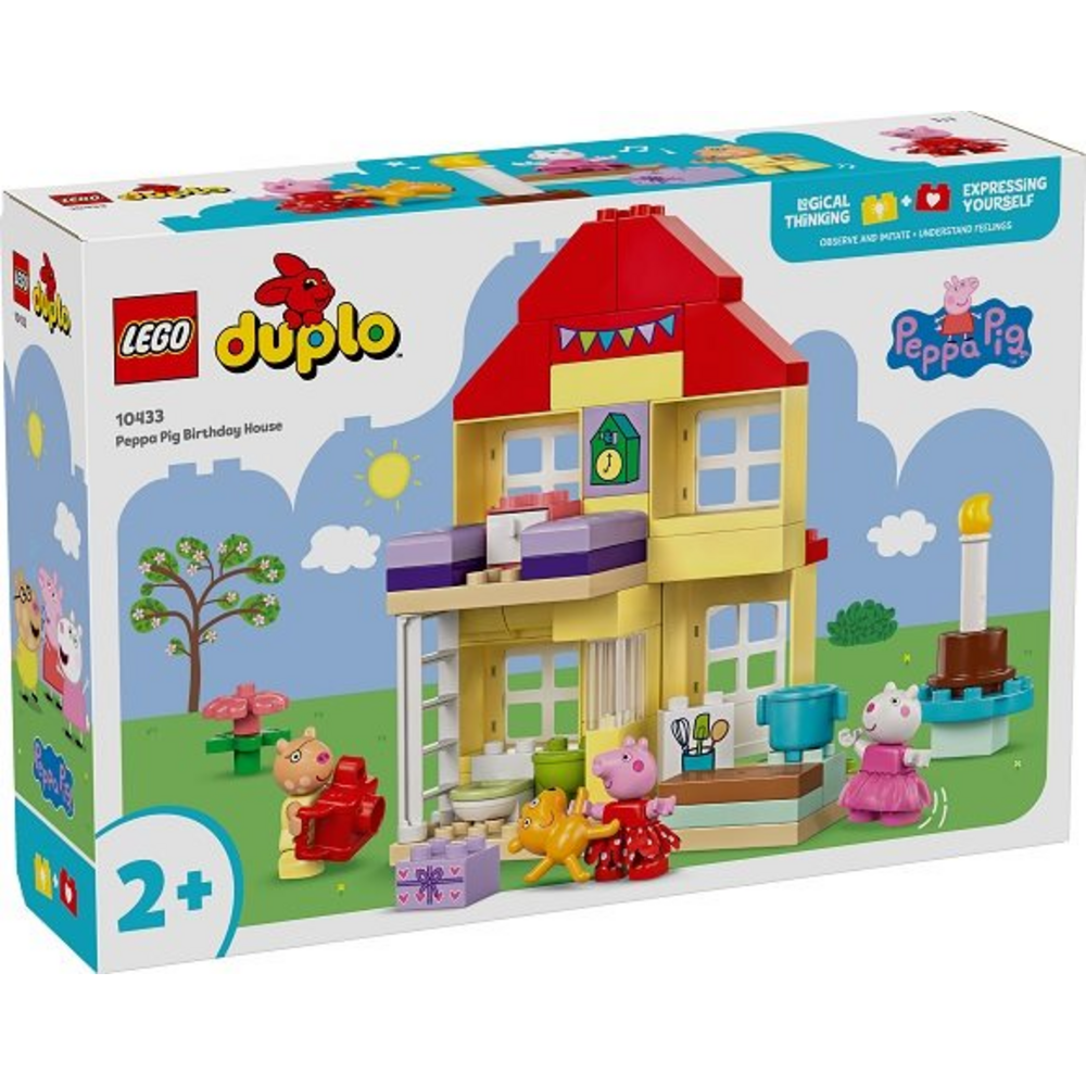Krabice LEGO DUPLO 10433 Prasátko Peppa a narozeninový dům