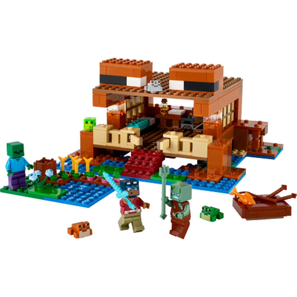 LEGO Minecraft Žabí domek se všemi postavami a doplňky
