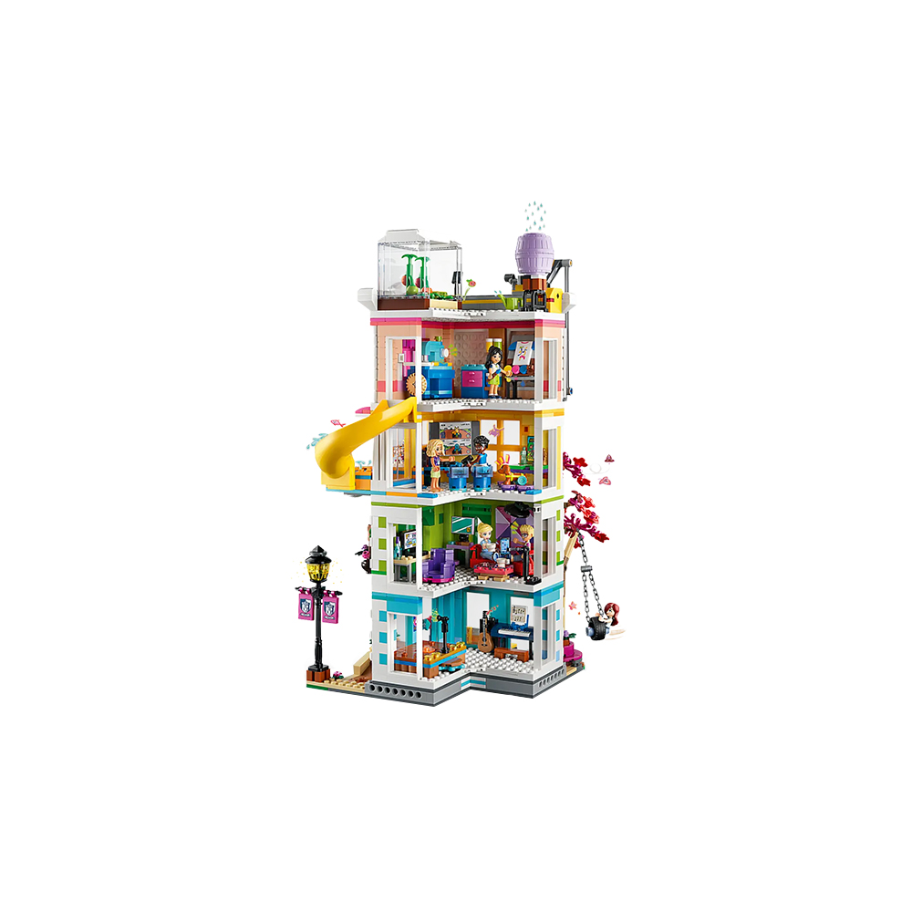 Otevřená zadní část LEGO Friends komunitního centra