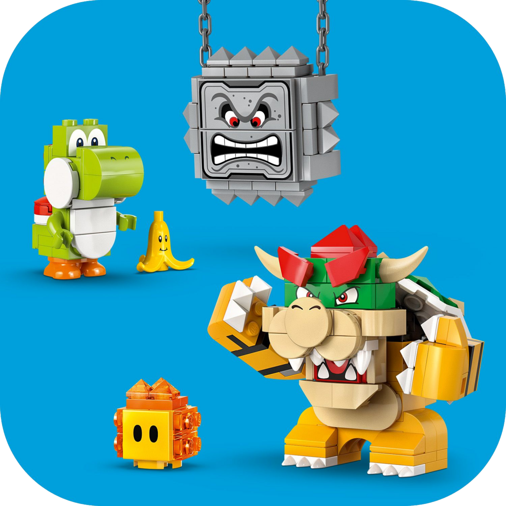 LEGO Super Mario Bowser Thwomp Yoshi a Lava Bubble