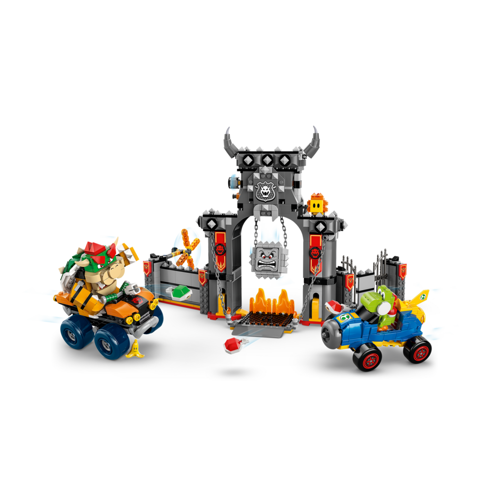 LEGO Super Mario Bowserův hrad s vozidly Standard ATV a Mach 8