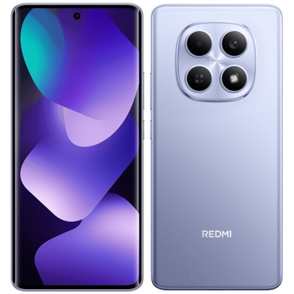 Xiaomi Redmi Note 15 fioletowy widok z przodu i z tyłu