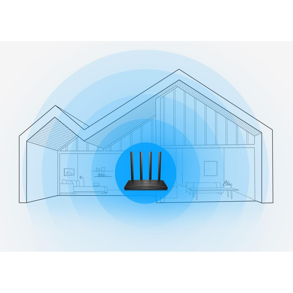 TP-Link Archer A6 pokrytí domu Wi-Fi signálem