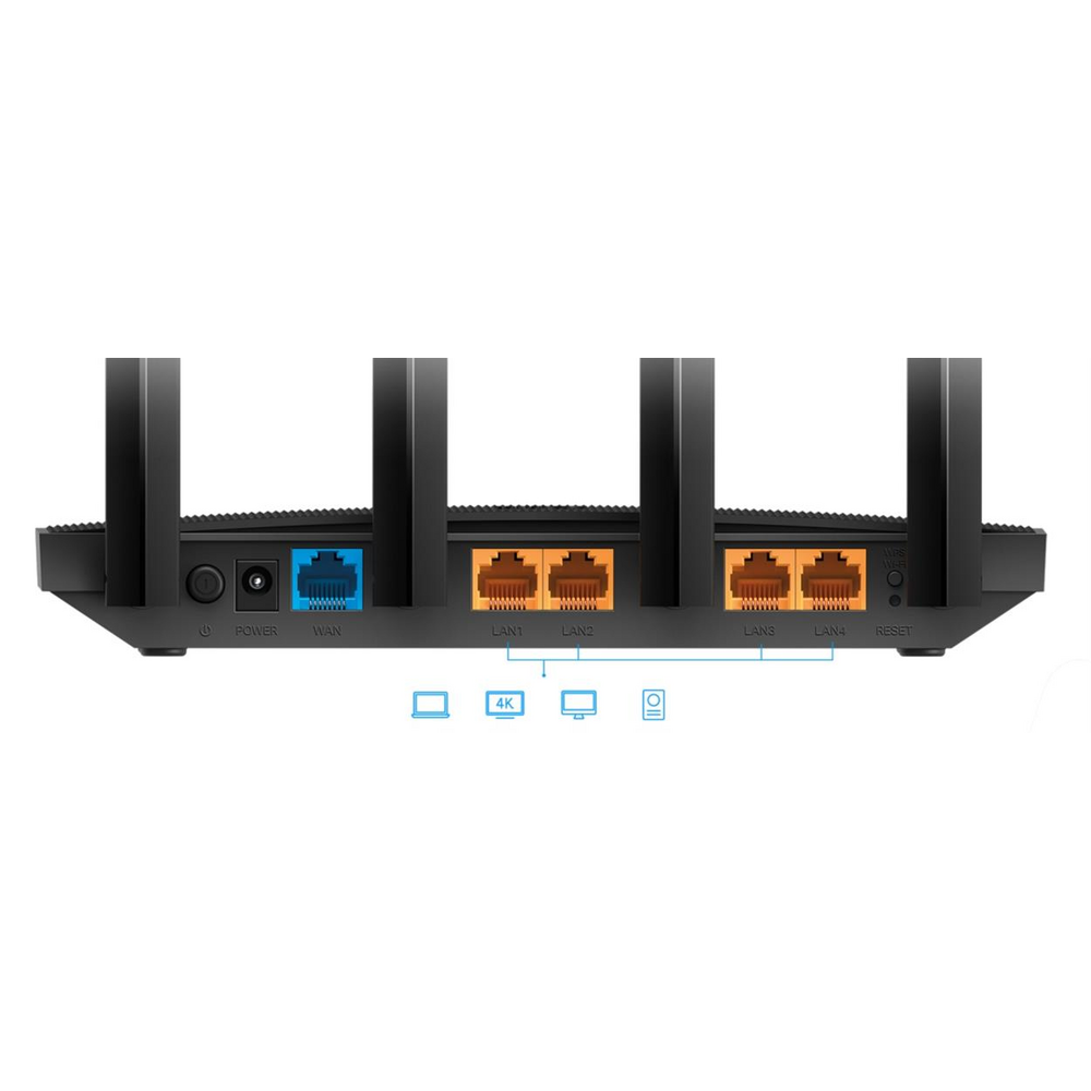 Zadní porty routeru TP-Link Archer A6