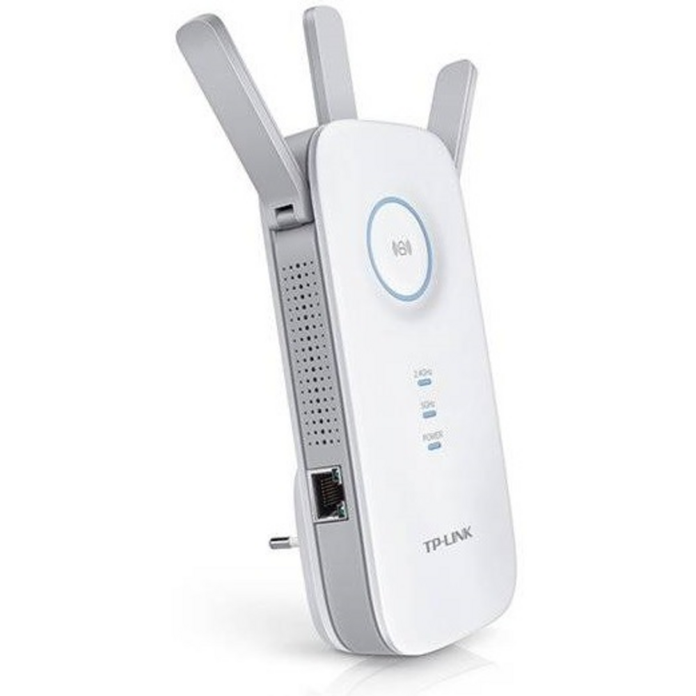 TP-Link RE450 Dual Band Wi-Fi extender v bílé barvě