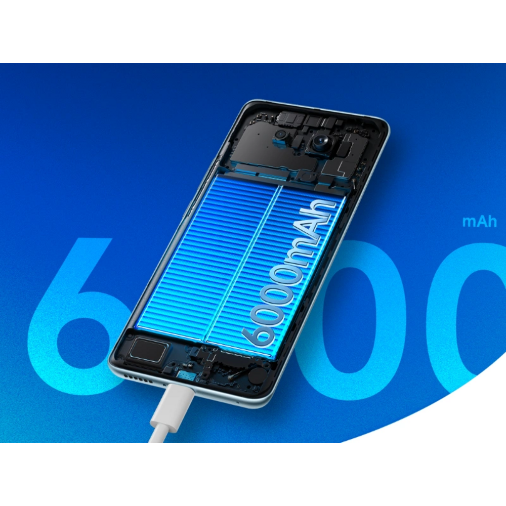 Bateria 6000 mAh i szybkie ładowanie